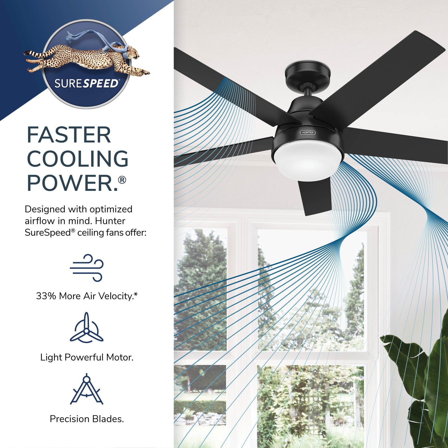 Aerodyne SMART FAN with LED Light 52 inch