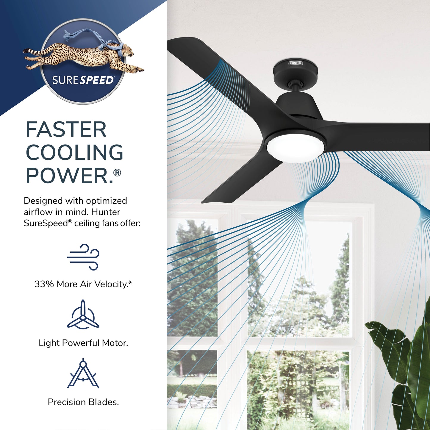 Aeronaut Outdoor Smart Fan with LED Light 52 inch with Remote