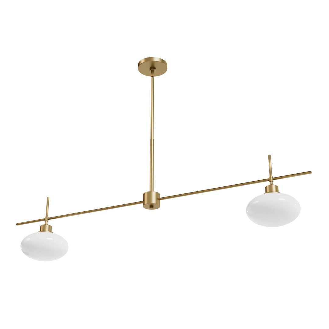 Hunter Getty Jasmine Roth 2 Light Large 52 Inch Linear Chandelier