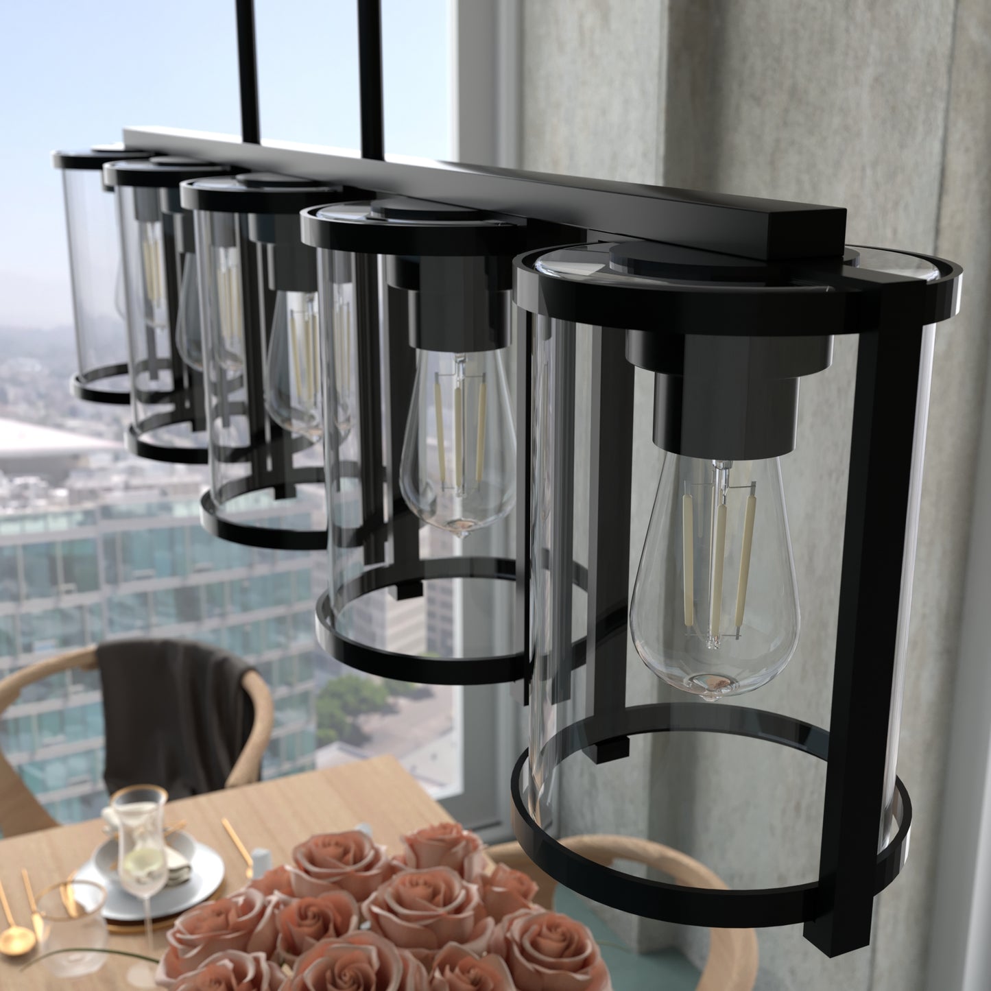 Astwood 5 Light Linear Chandelier
