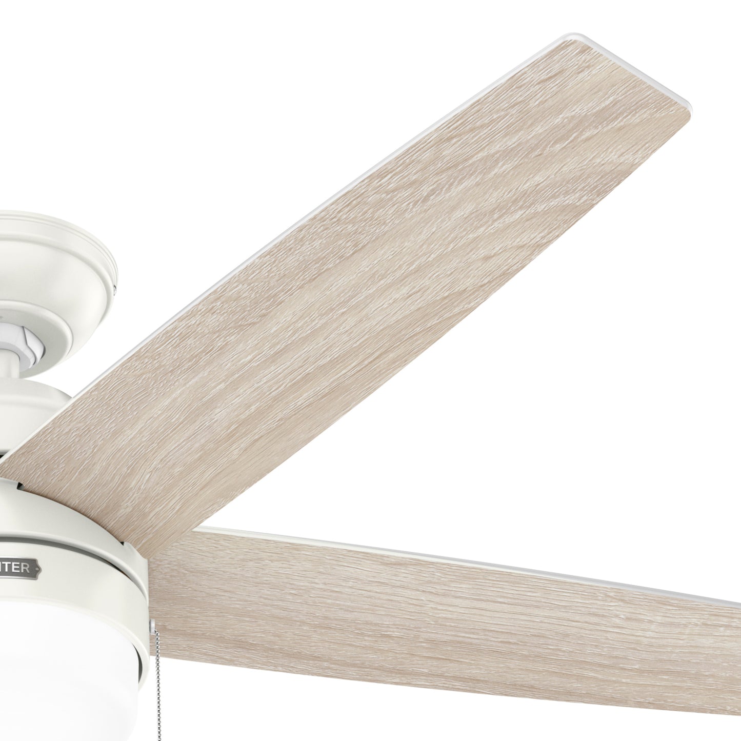 Hunter 52 inch Bardot Matte Black Ceiling Fan with LED Light Kit and Pull Chain