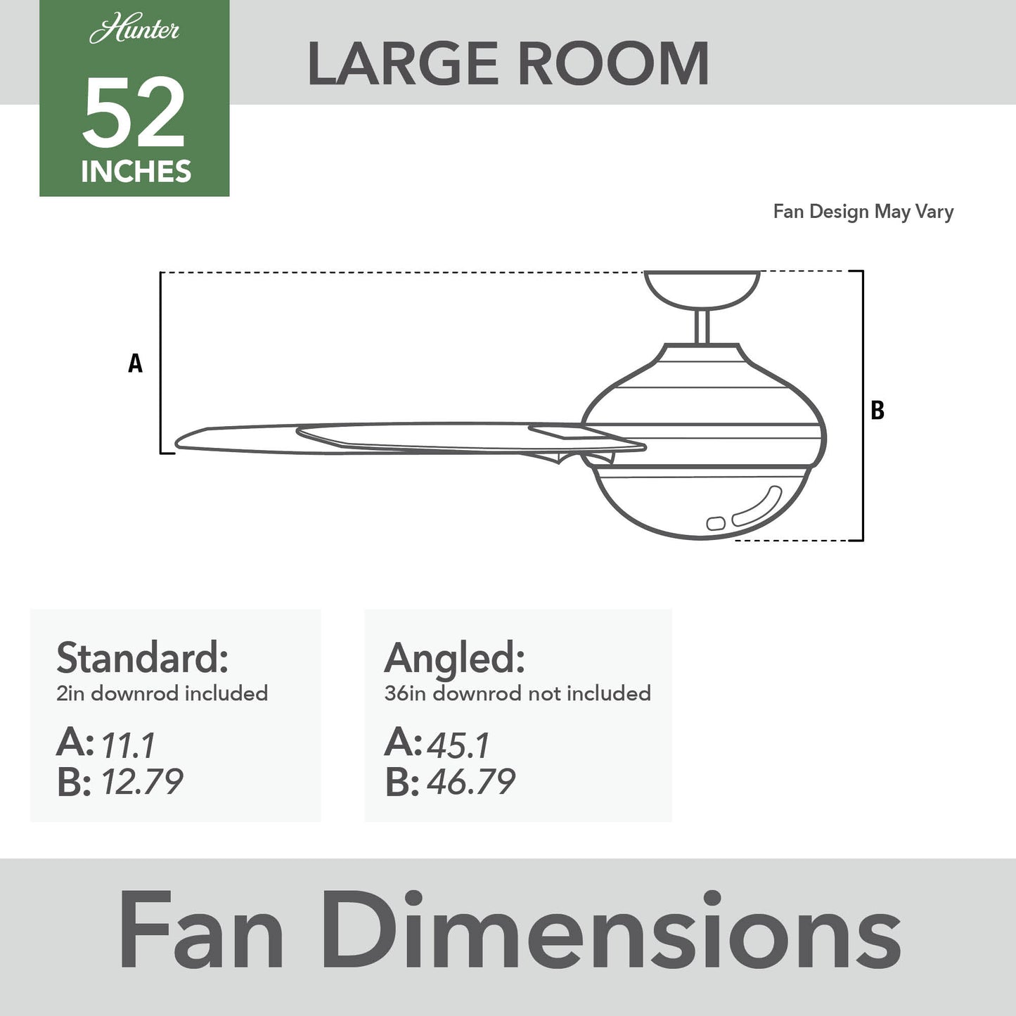 Aeronaut Outdoor Smart Fan with LED Light 52 inch with Remote