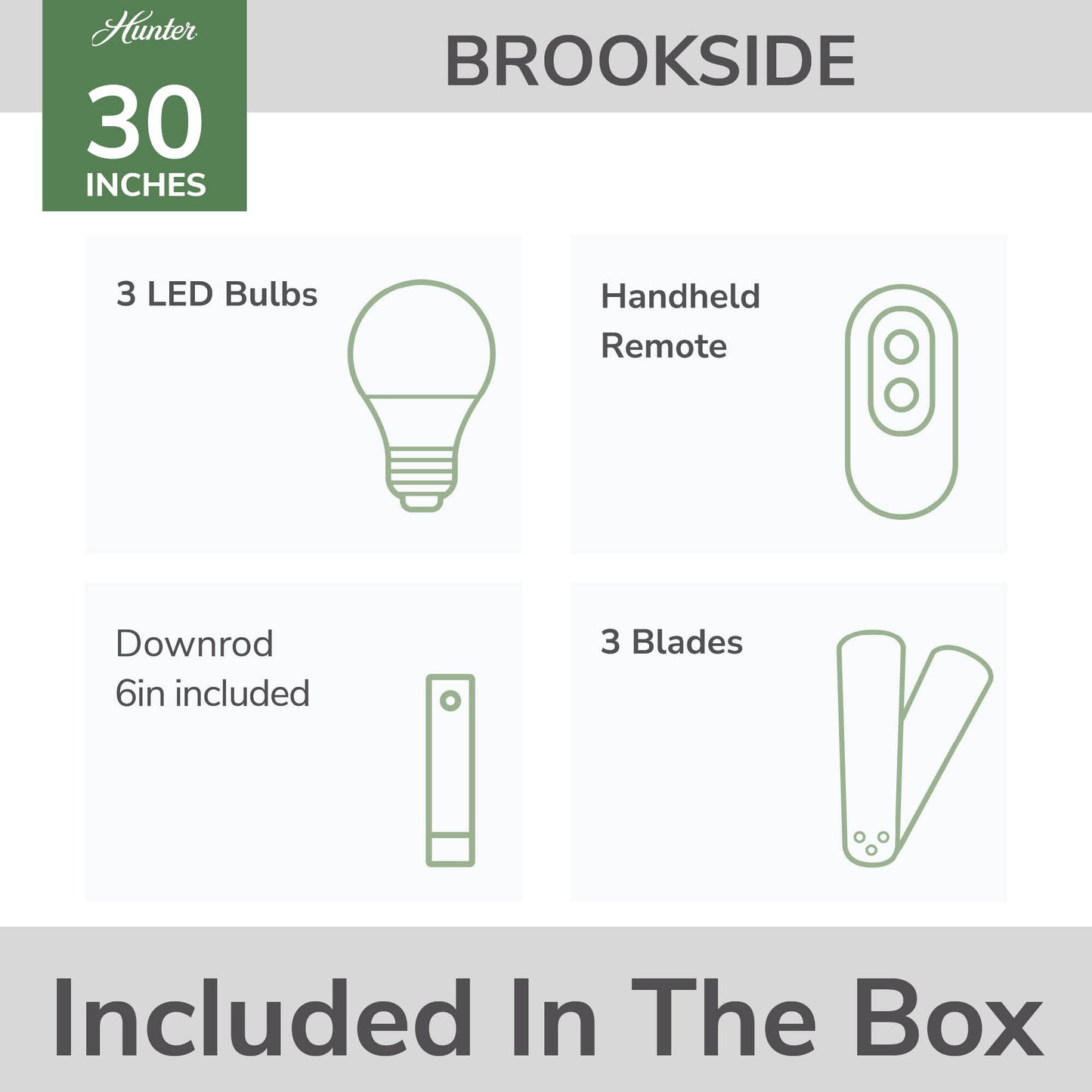 Brookside Jasmine Roth Indoor Fandelier with LED Light 30 inch with remote