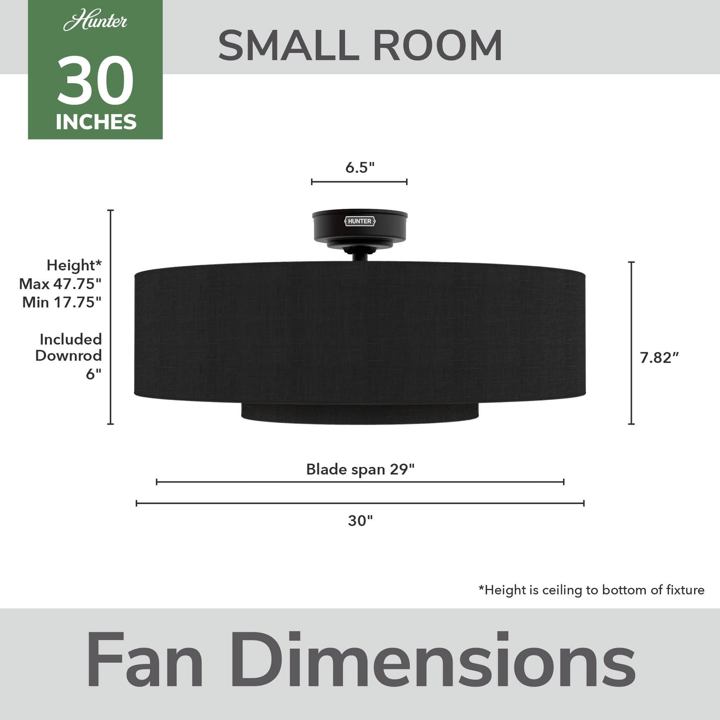 Brookside Jasmine Roth Indoor Fandelier with LED Light 30 inch with remote