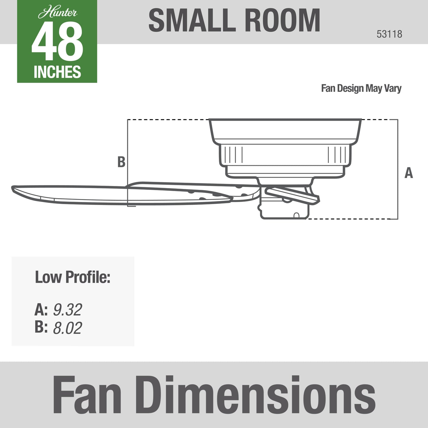Sea Wind Low Profile Outdoor 48 inch