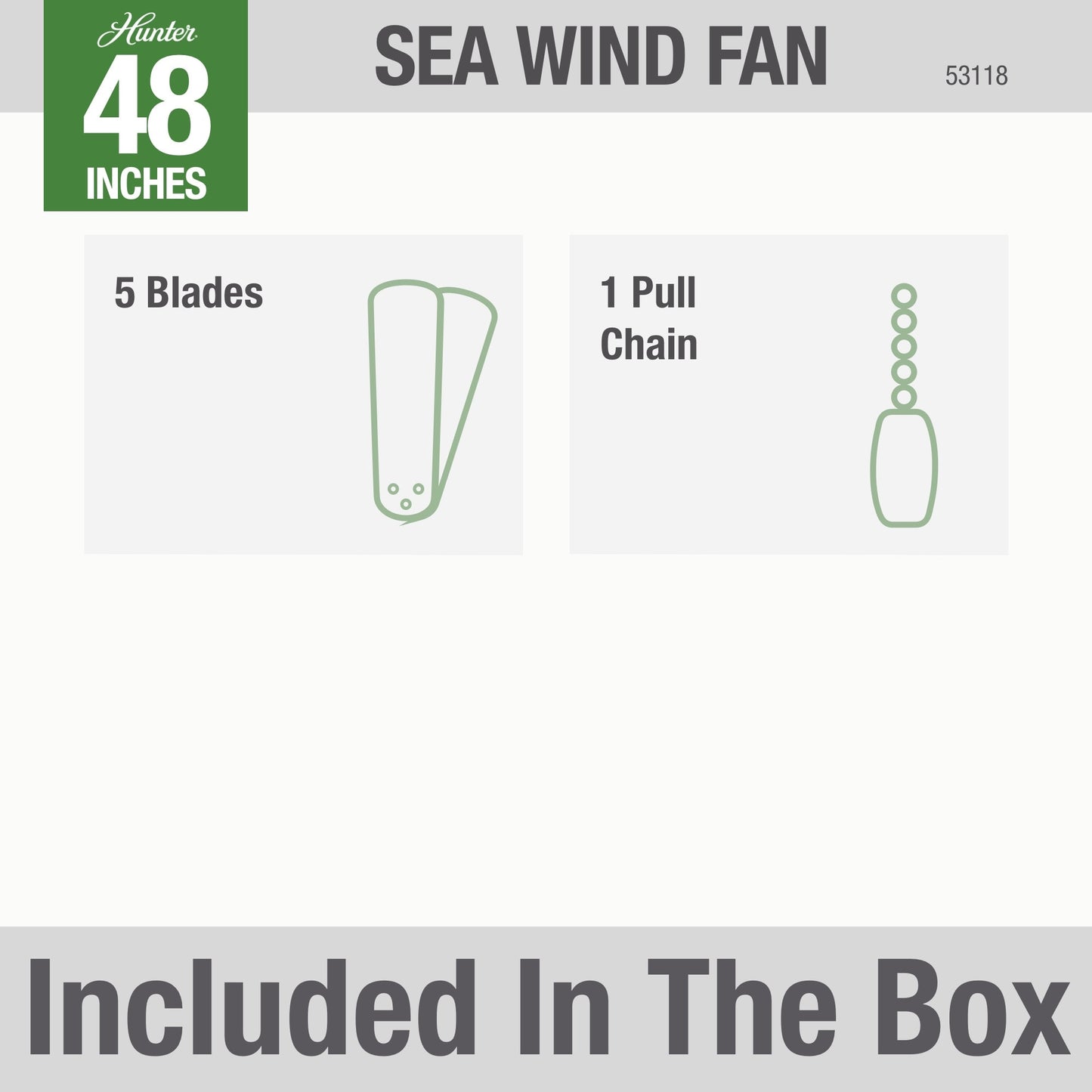 Sea Wind Low Profile Outdoor 48 inch