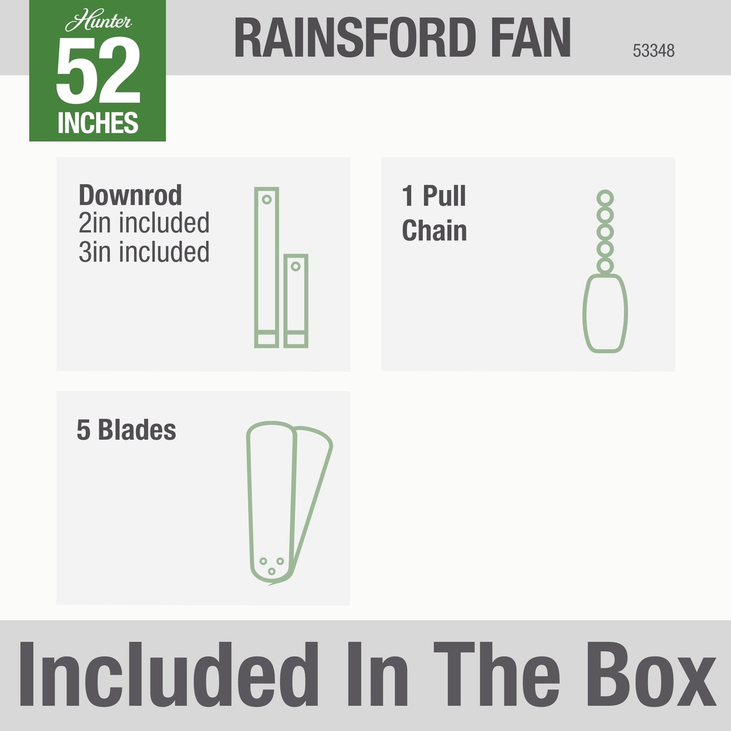 Rainsford Outdoor 52 inch