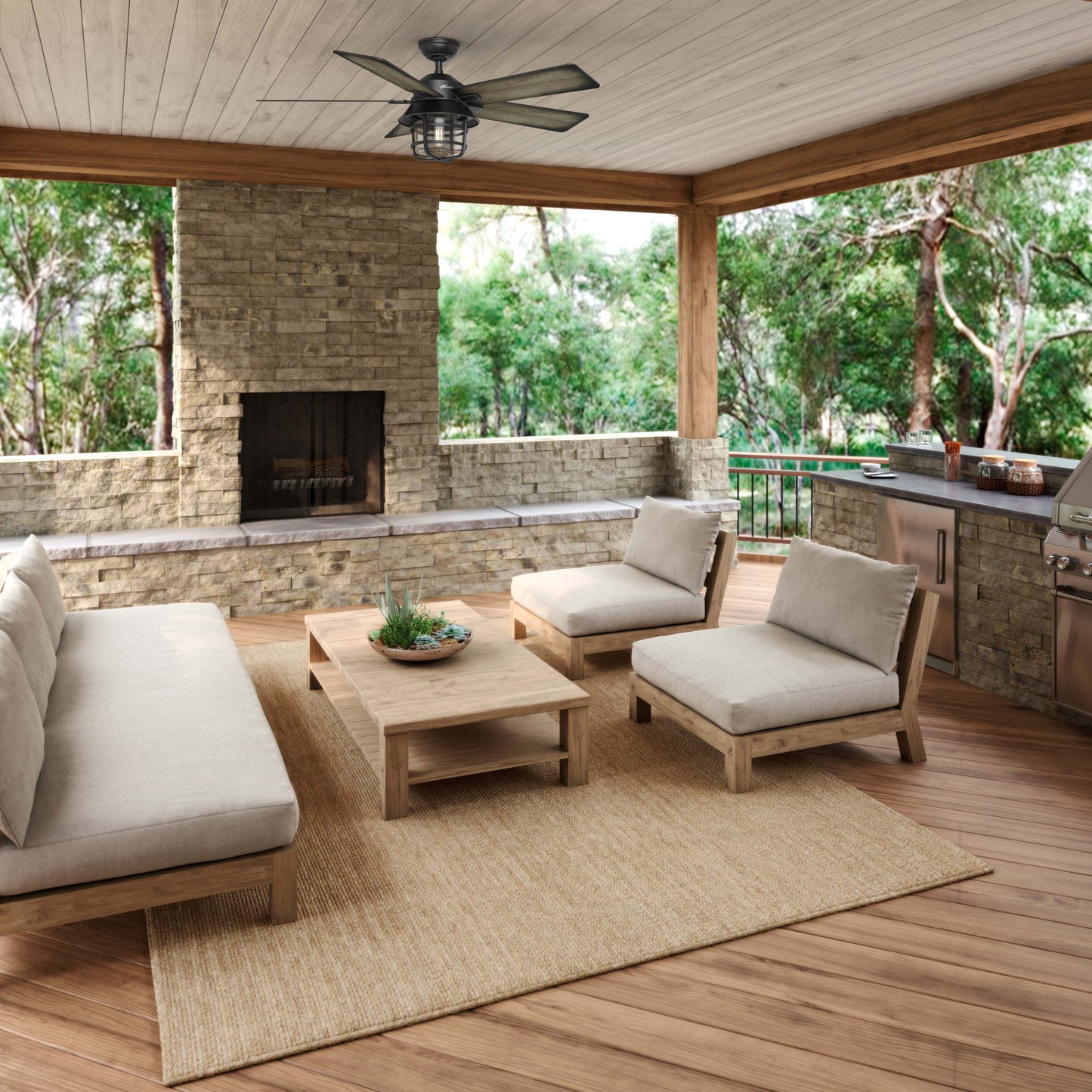 Coral Gables Outdoor with LED Light 54 inch