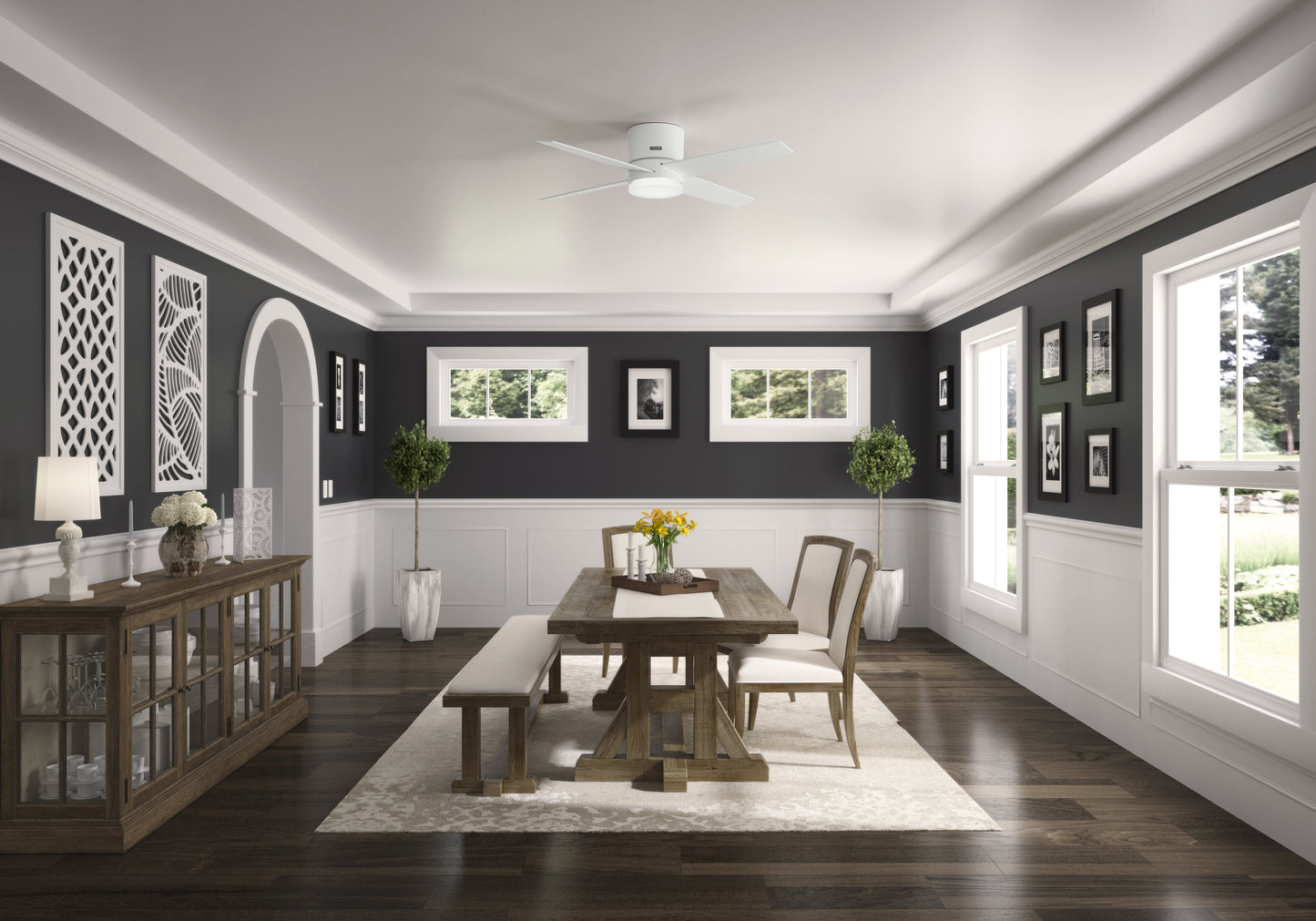 Advocate SMART FAN Low Profile with LED Light 54 inch