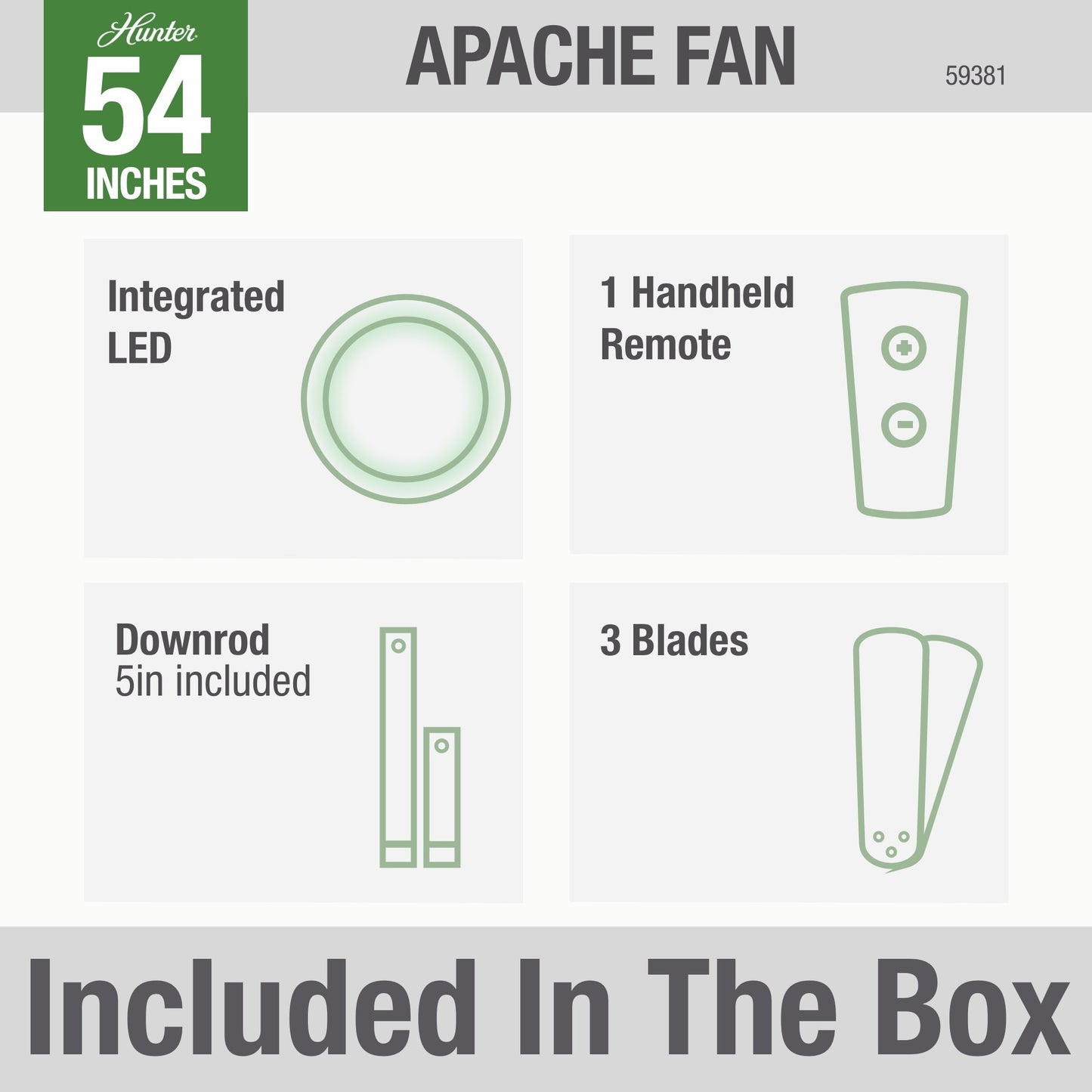 Apache with LED Light 54 inch