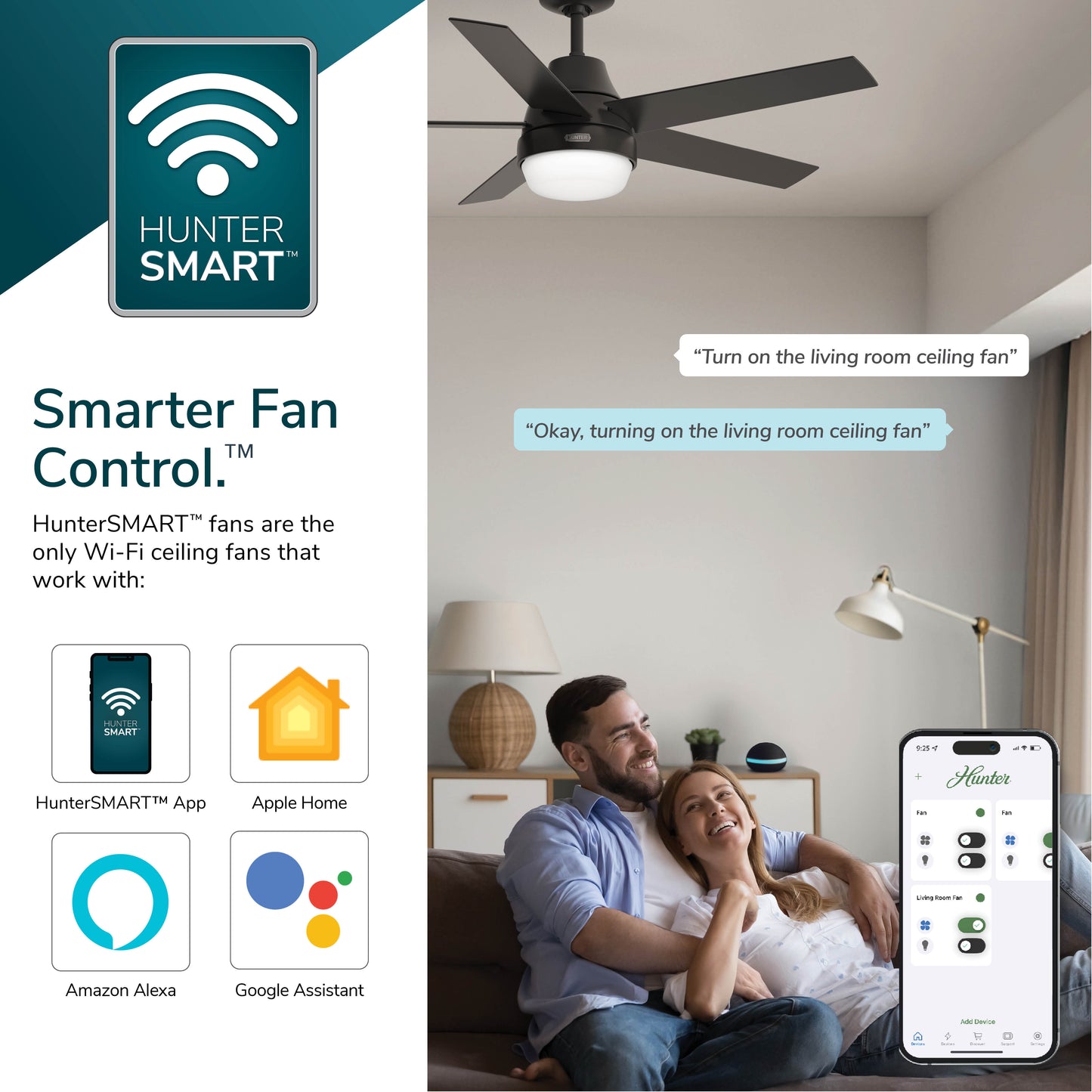 Signal SMART FAN with LED Light 54 inch