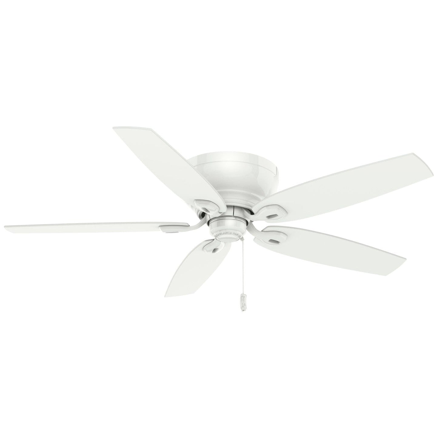 Durant Low Profile 54 inch Ceiling Fans Casablanca Snow White - Snow White