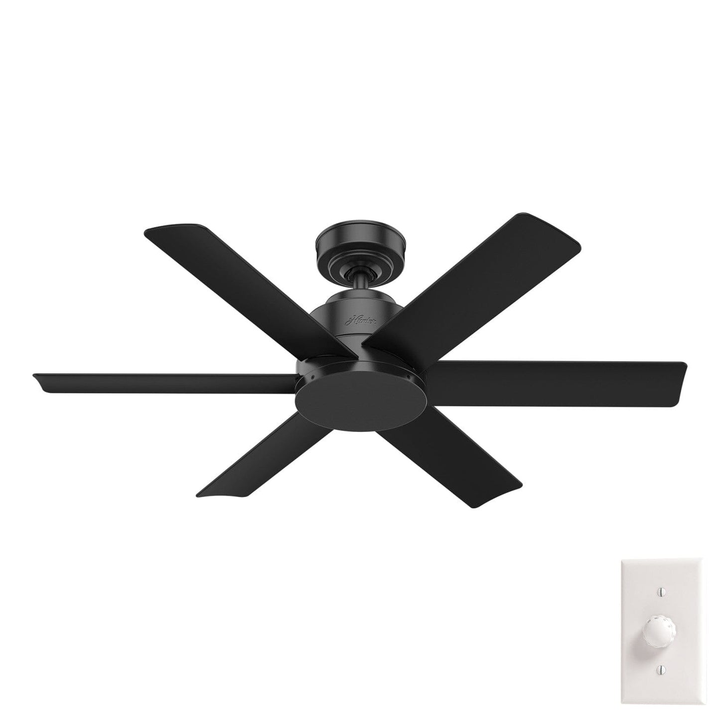 Kennicott Outdoor 44 inch Ceiling Fans Hunter Matte Black - Matte Black