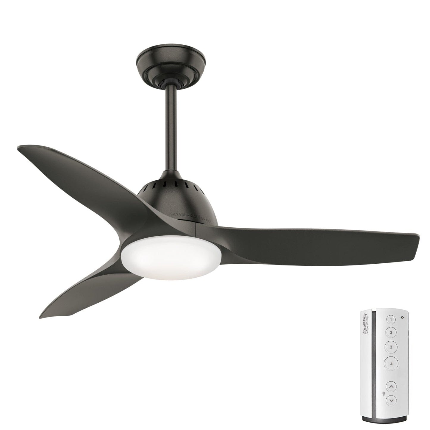 Wisp with LED Light and Remote Control 44 inch Ceiling Fans Casablanca Noble Bronze - Noble Bronze
