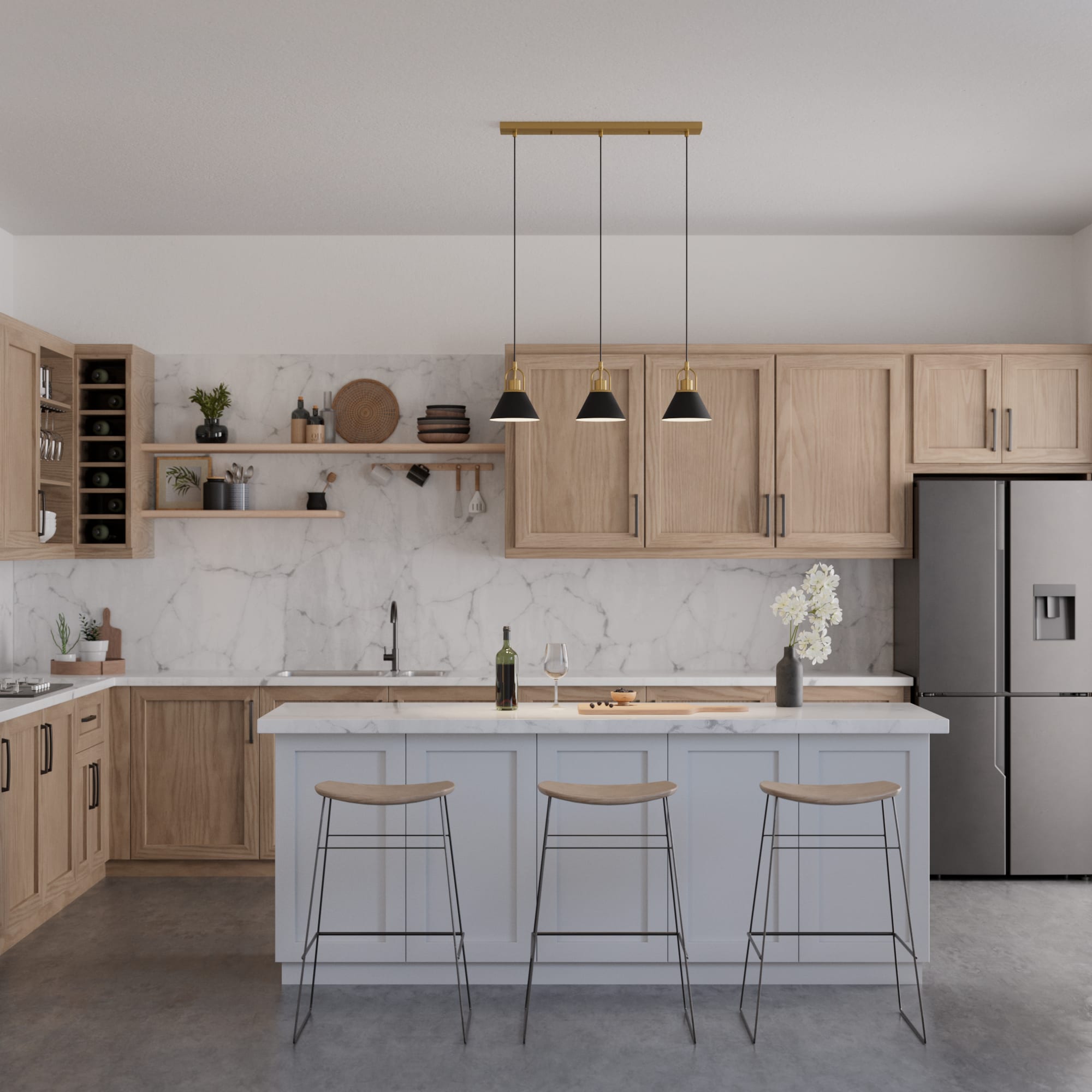 Carrington Isle 3 Light Linear Cluster