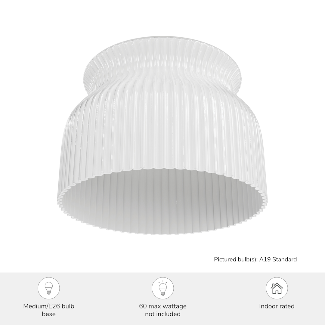 Hunter Harlowe Jasmine Roth 1 Light Large 14 Inch Flush Mount