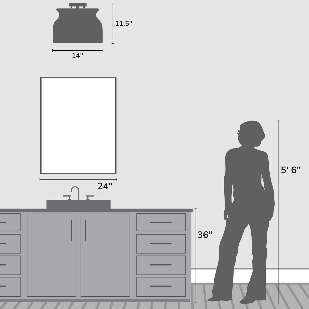 Hunter Harlowe Jasmine Roth 1 Light Large 14 Inch Flush Mount