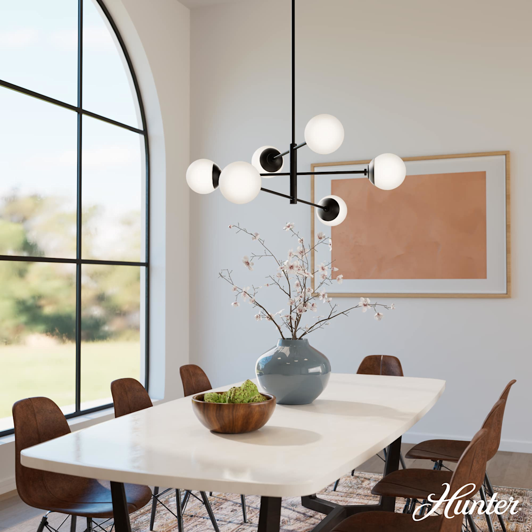 Hunter Hepburn 6 Light Extra Large 48 Inch Chandelier