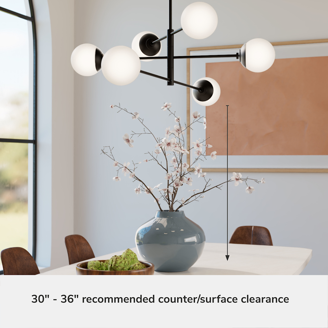 Hunter Hepburn 6 Light Extra Large 48 Inch Chandelier