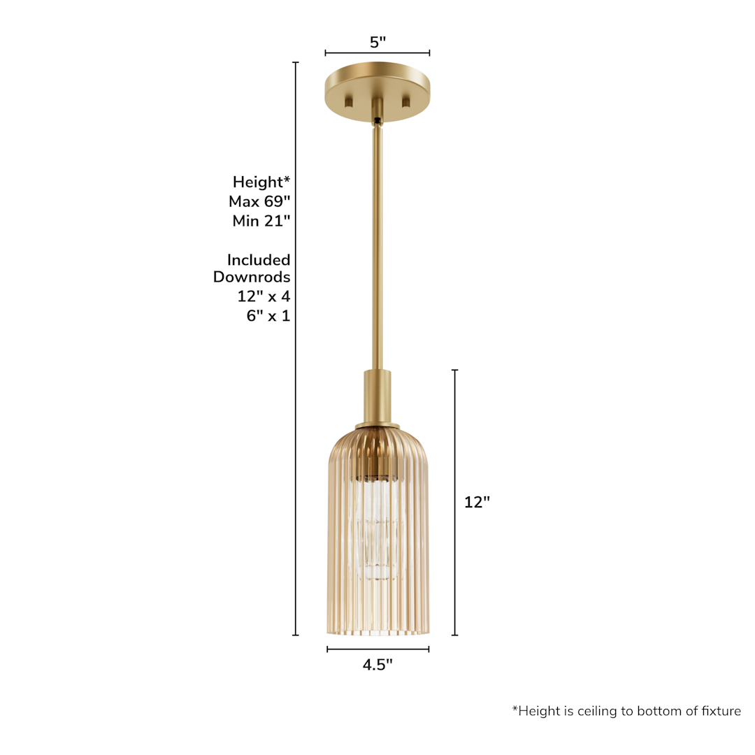 Beverly Glen Jasmine Roth 1 Light Mini 4 Inch Pendant