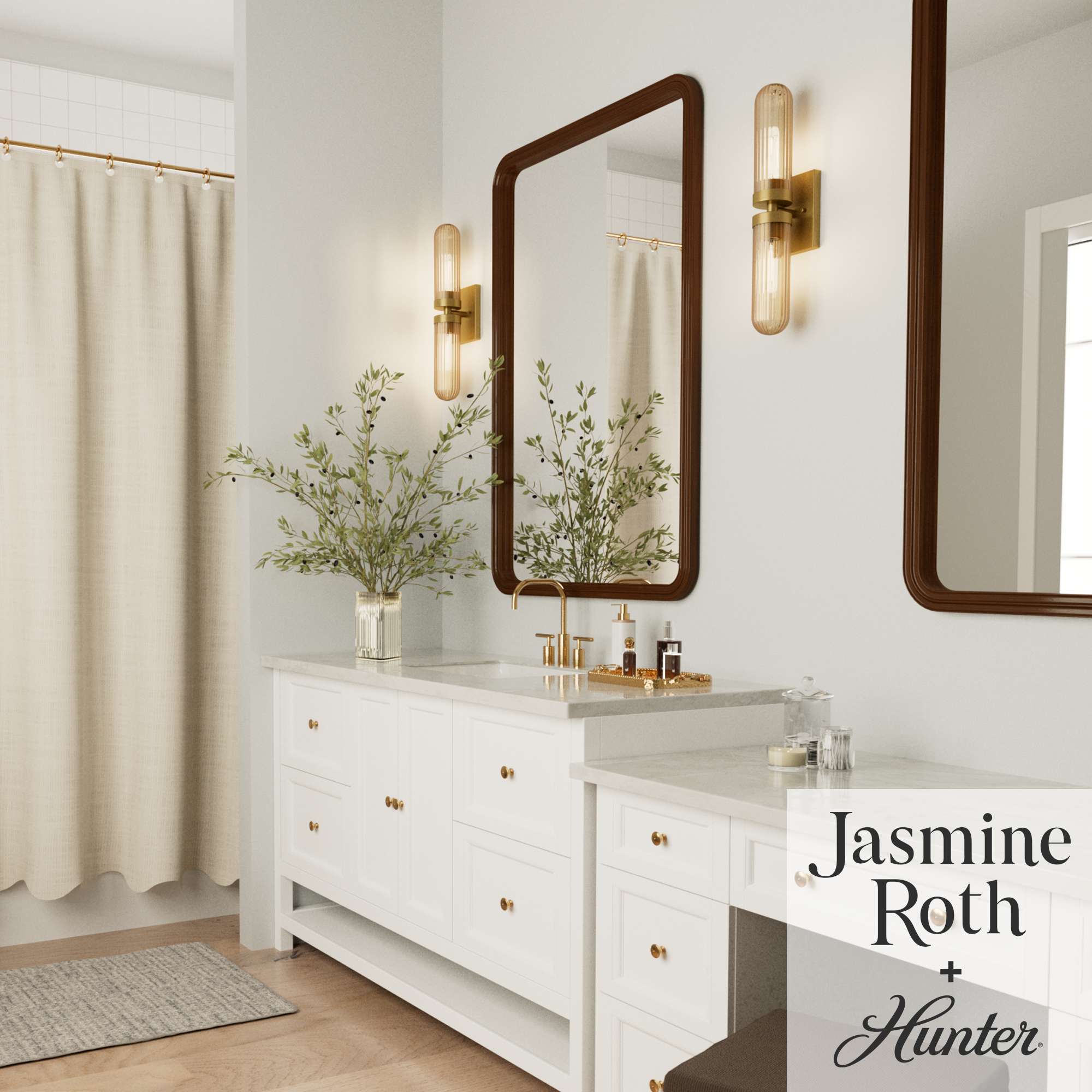 Beverly Glen Jasmine Roth 2 Light Medium 24 Inch Bath Vanity Sconce