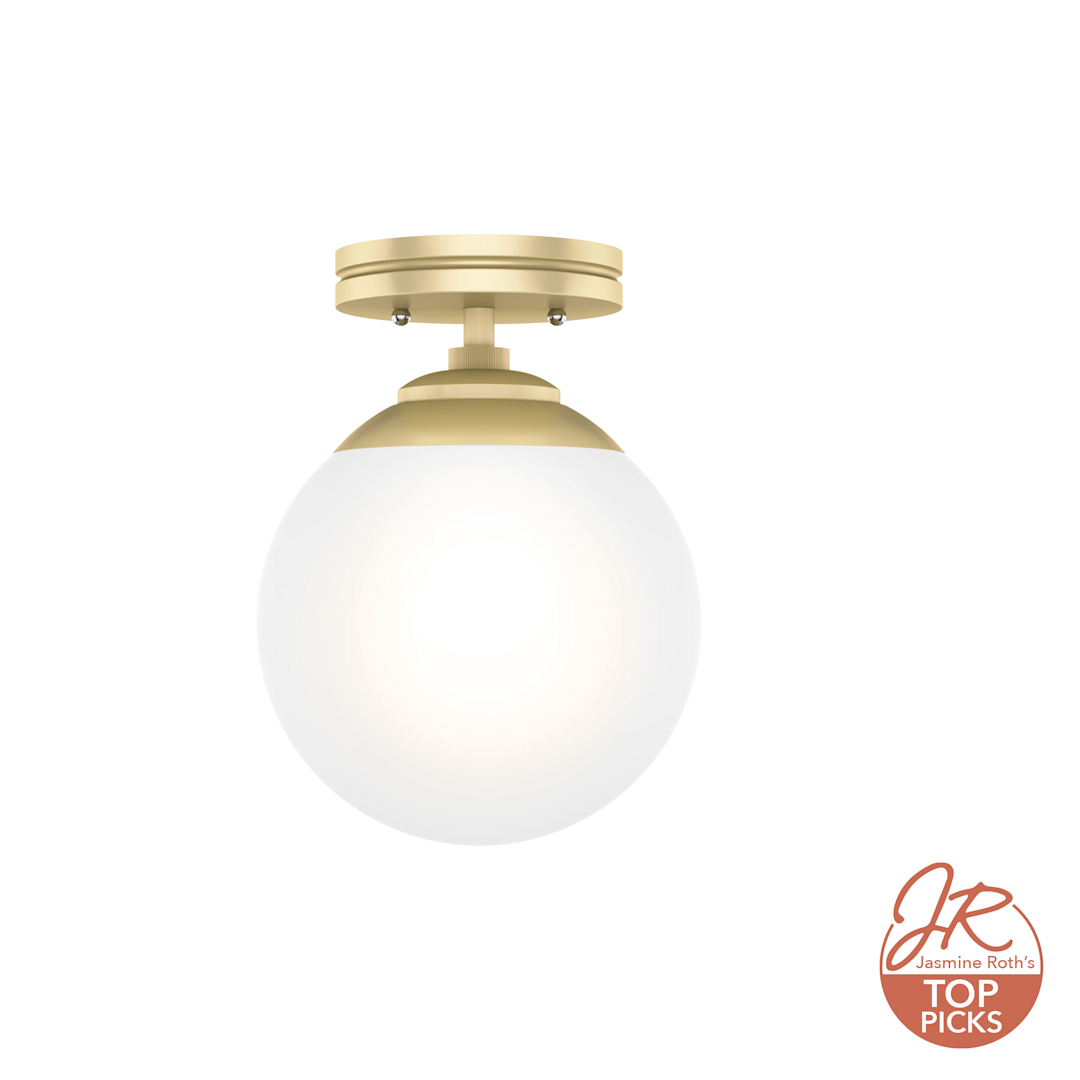 Hunter Hepburn 1 Light Semi-Flush Mount