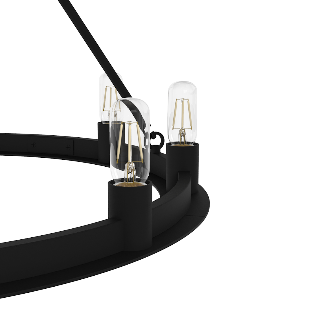 Hunter Saddlewood 9 Light Chandelier