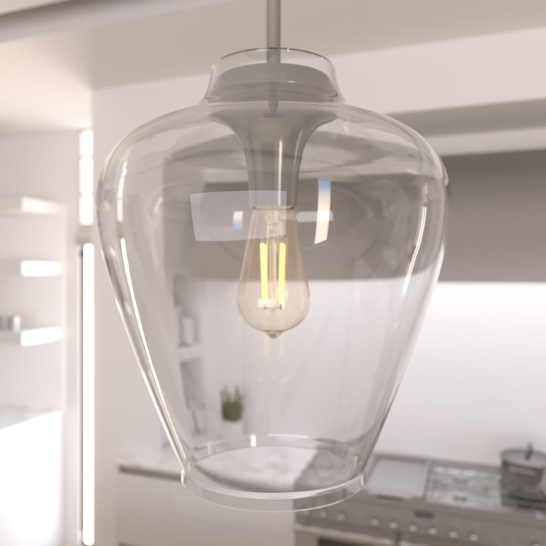 Hunter Vidria 1 Light 12 Inch Pendant