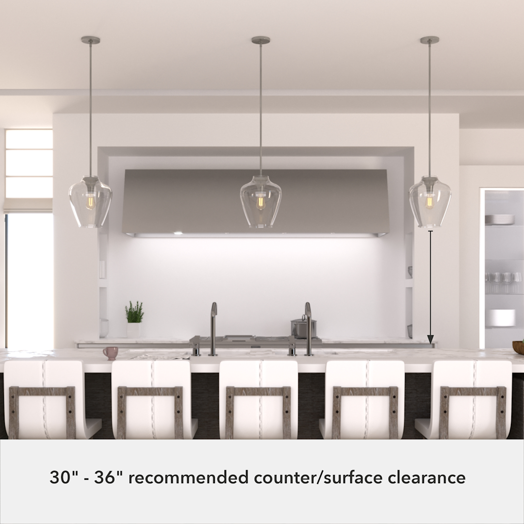 Hunter Vidria 1 Light 12 Inch Pendant