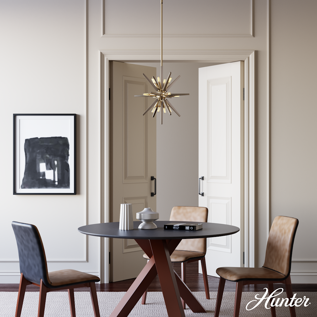 Hunter Jupiter Star 12 Light Pendant 18 inch