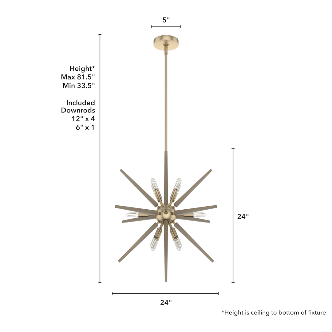 Hunter Jupiter Star Pendant 24 Inch