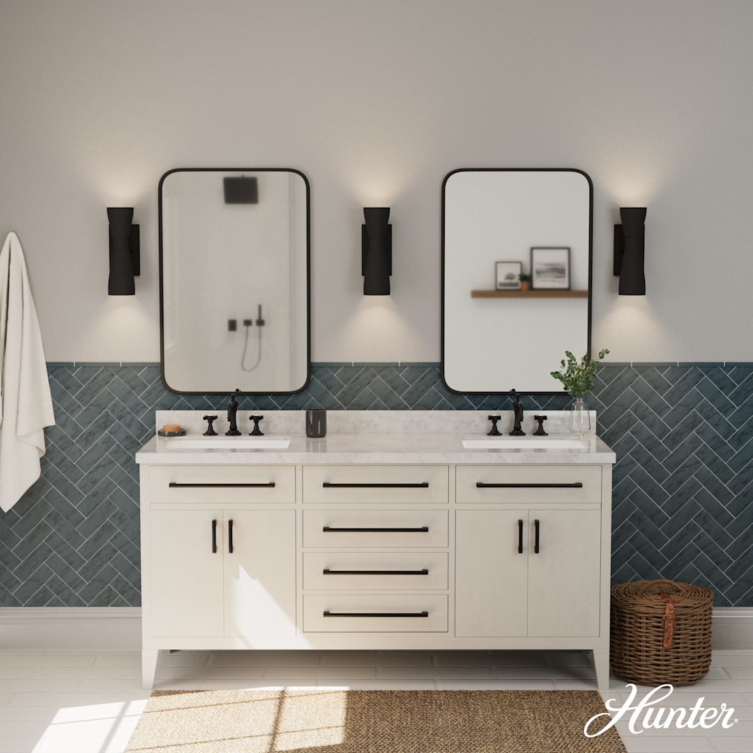 Hunter Zola Up and Down 2 Light Sconce