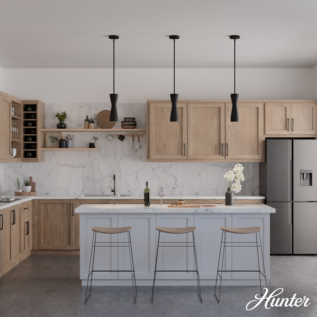 Hunter Zola 1 Light Mini Pendant