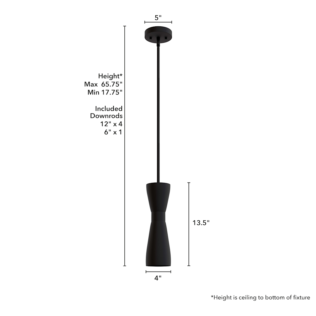 Hunter Zola 1 Light Mini Pendant