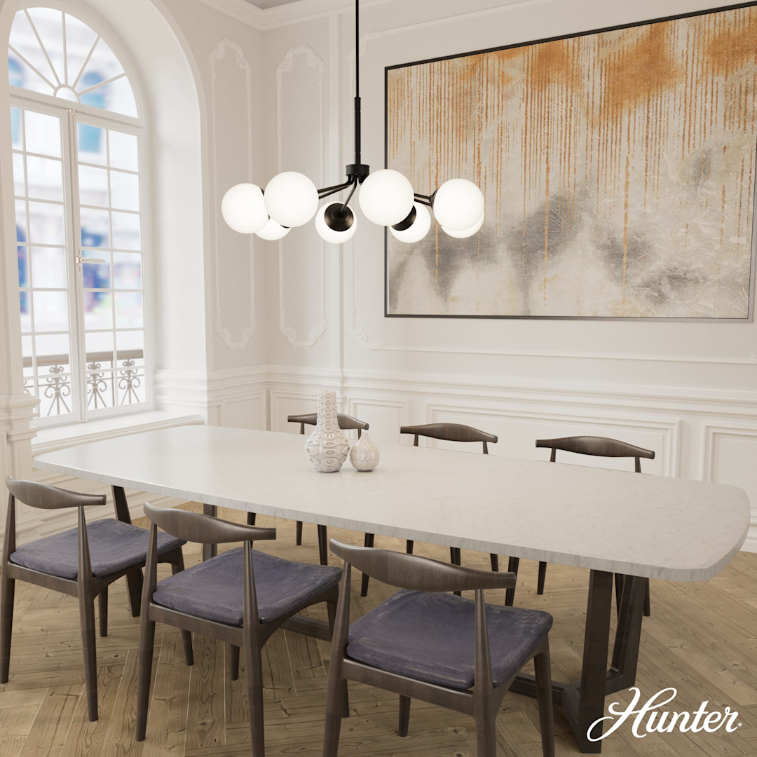Hunter Hepburn 8 Light Chandelier