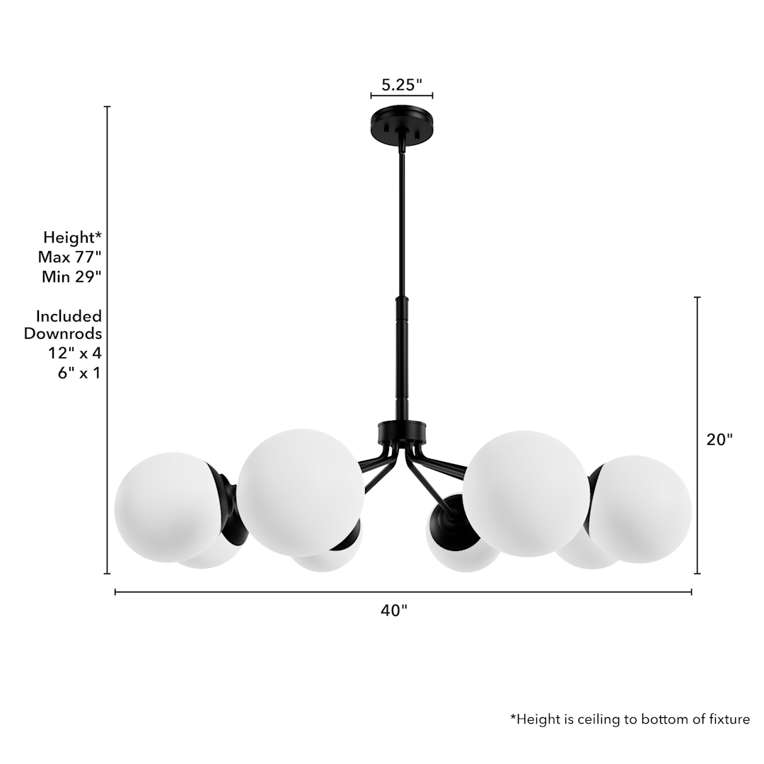 Hunter Hepburn 8 Light Chandelier