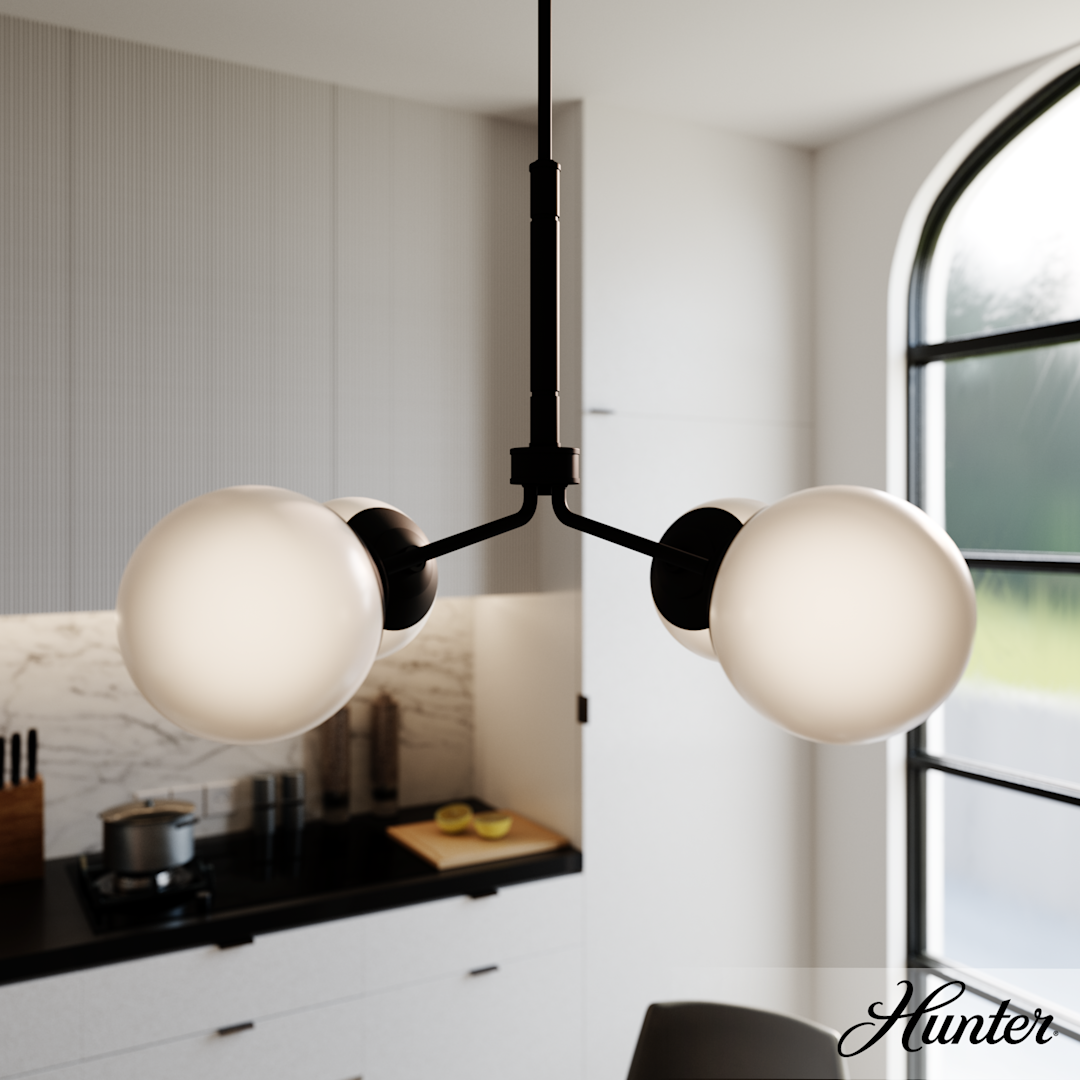 Hunter Hepburn 4 Light Chandelier