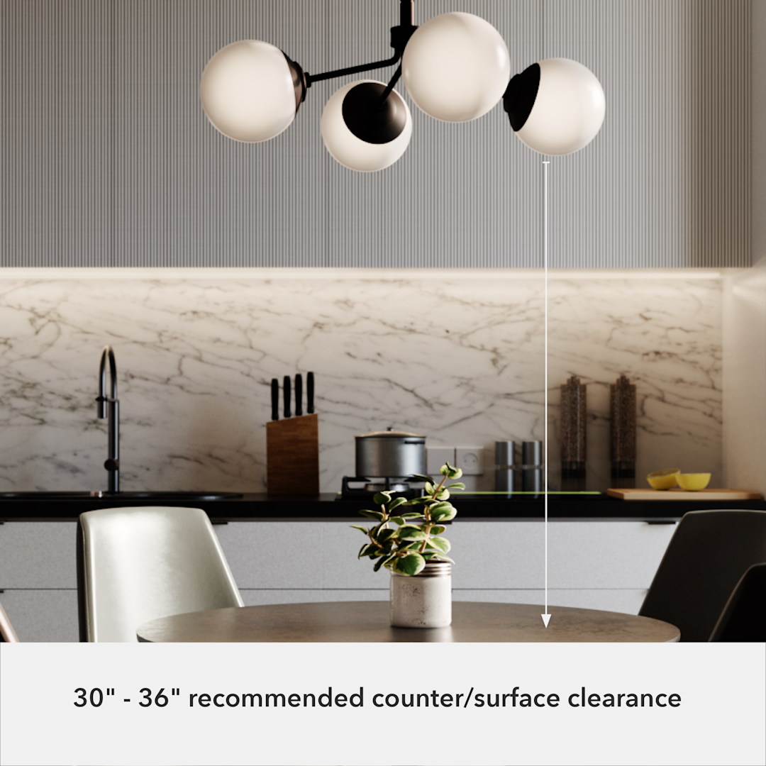 Hunter Hepburn 4 Light Chandelier