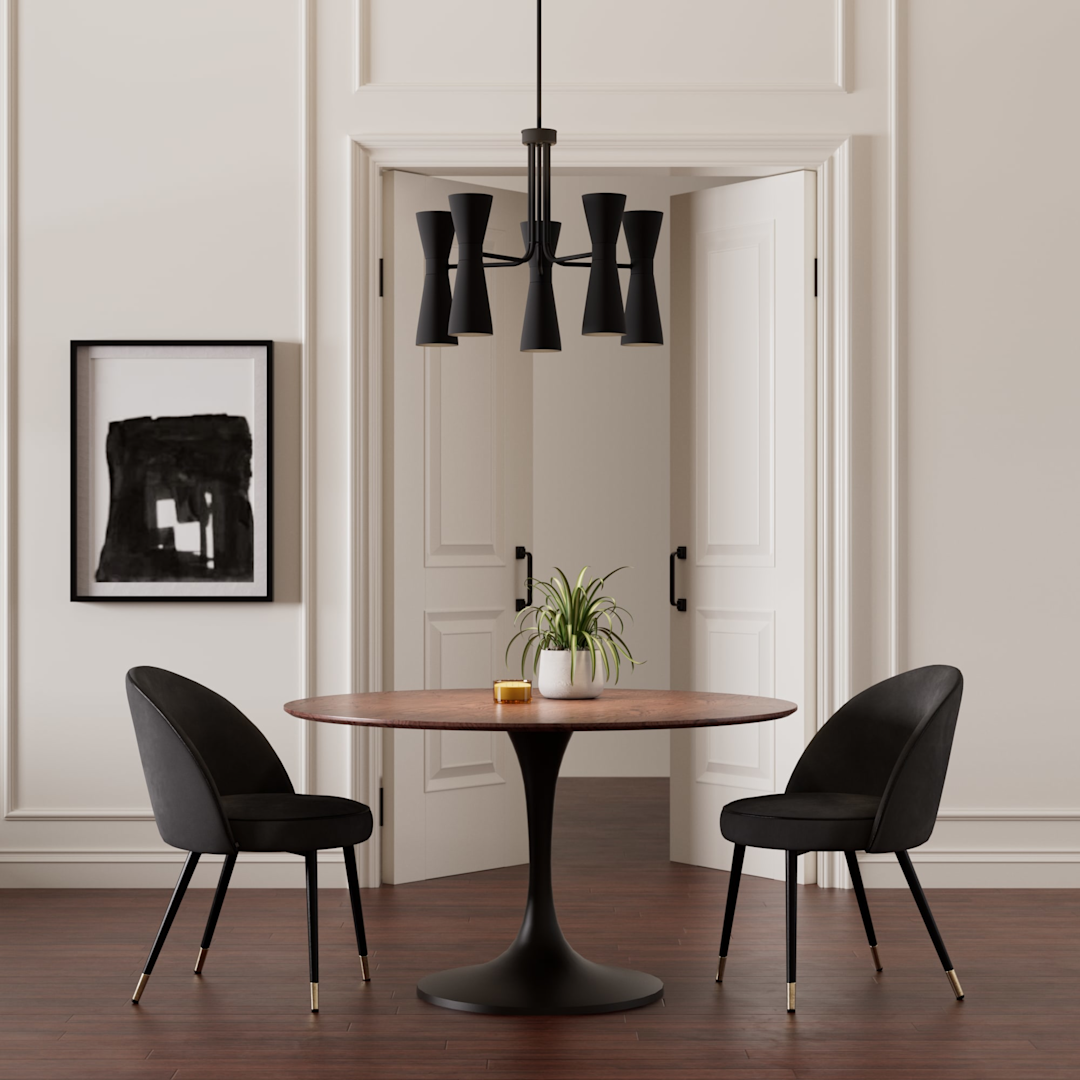 Hunter Zola Up and Down 10 Light 26 Inch Chandelier