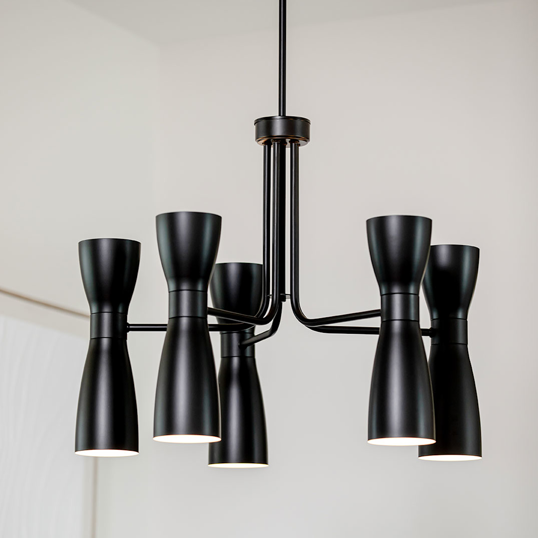 Hunter Zola Up and Down 10 Light 26 Inch Chandelier