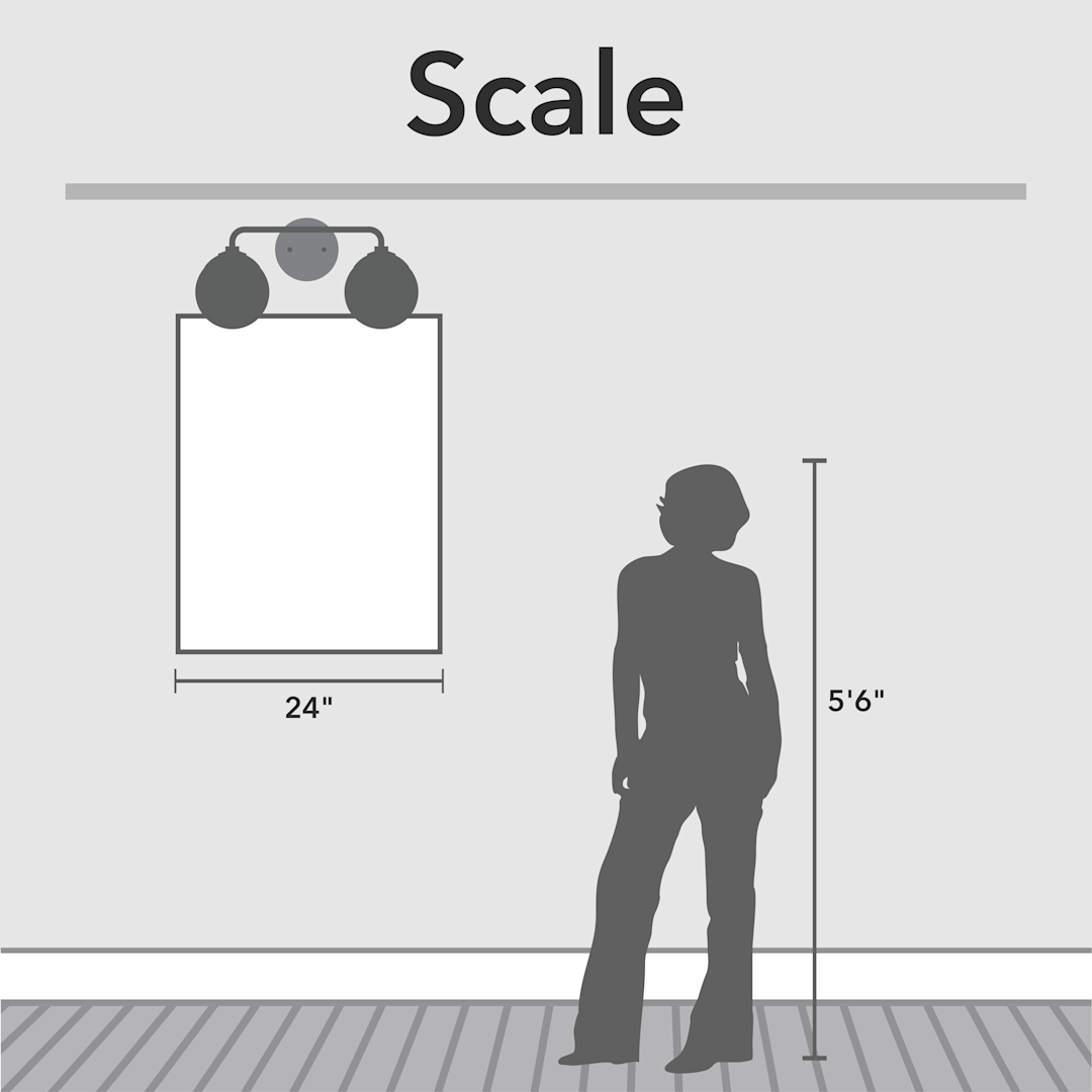 Hunter Hepburn 2 Light Vanity