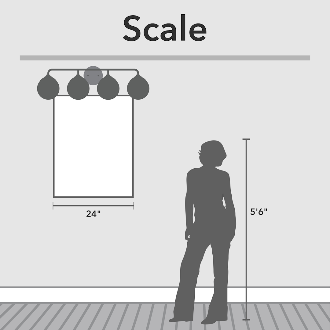 Hunter Hepburn 4 Light Vanity