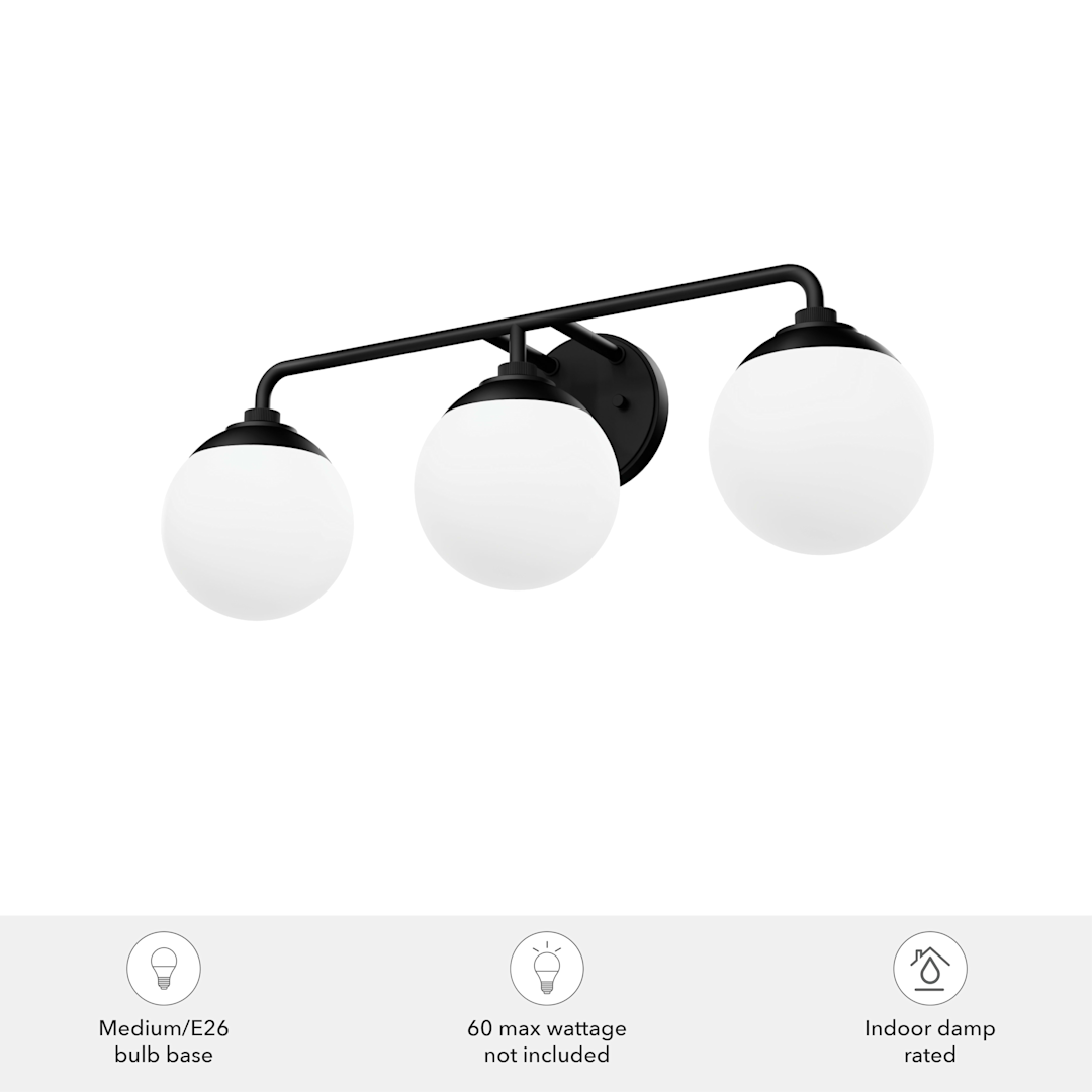 Hunter Hepburn 3 Light Vanity