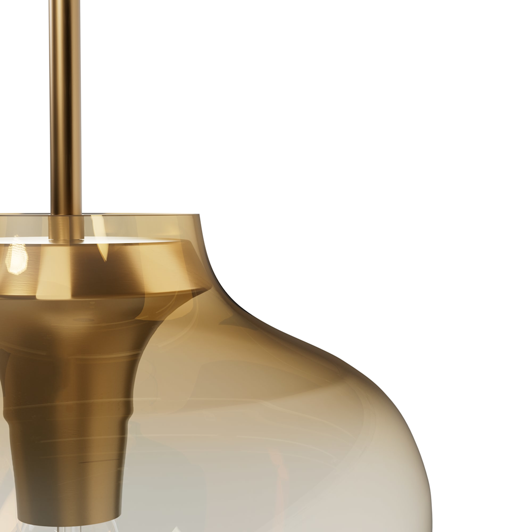 Hunter Vidria 1 Light 12 Inch Pendant