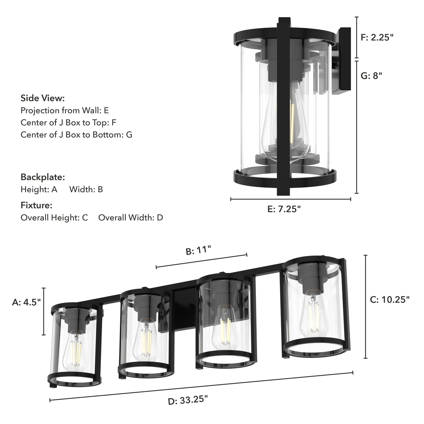 Astwood 4 Light Vanity