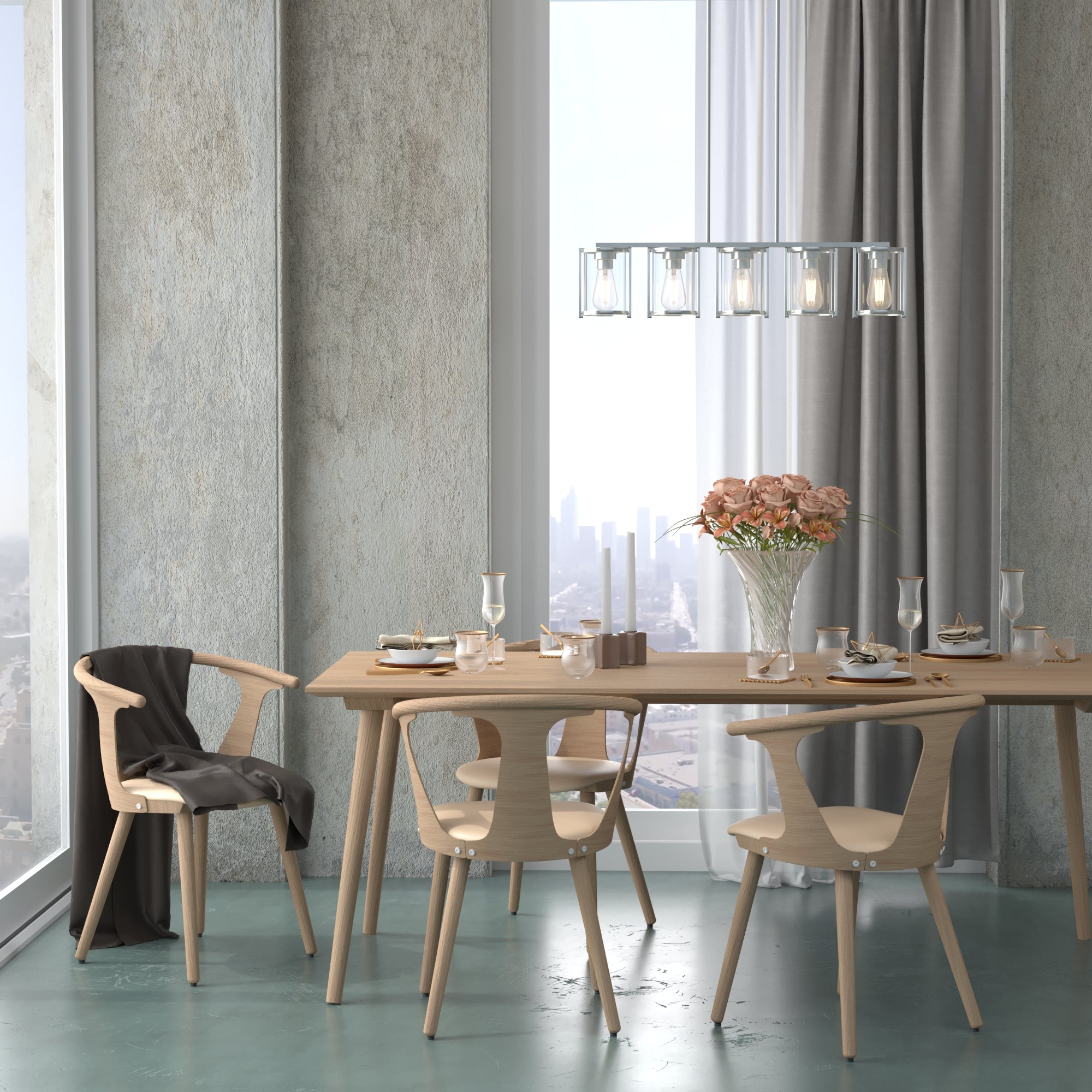 Astwood 5 Light Linear Chandelier