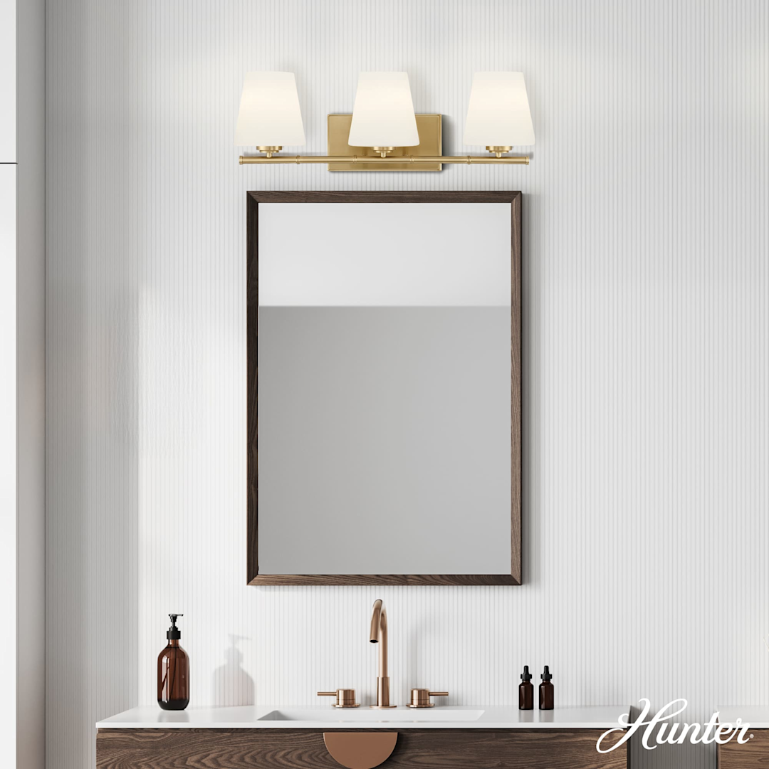 Hunter Fauna Grove 3 Light Medium 25 Inch Vanity