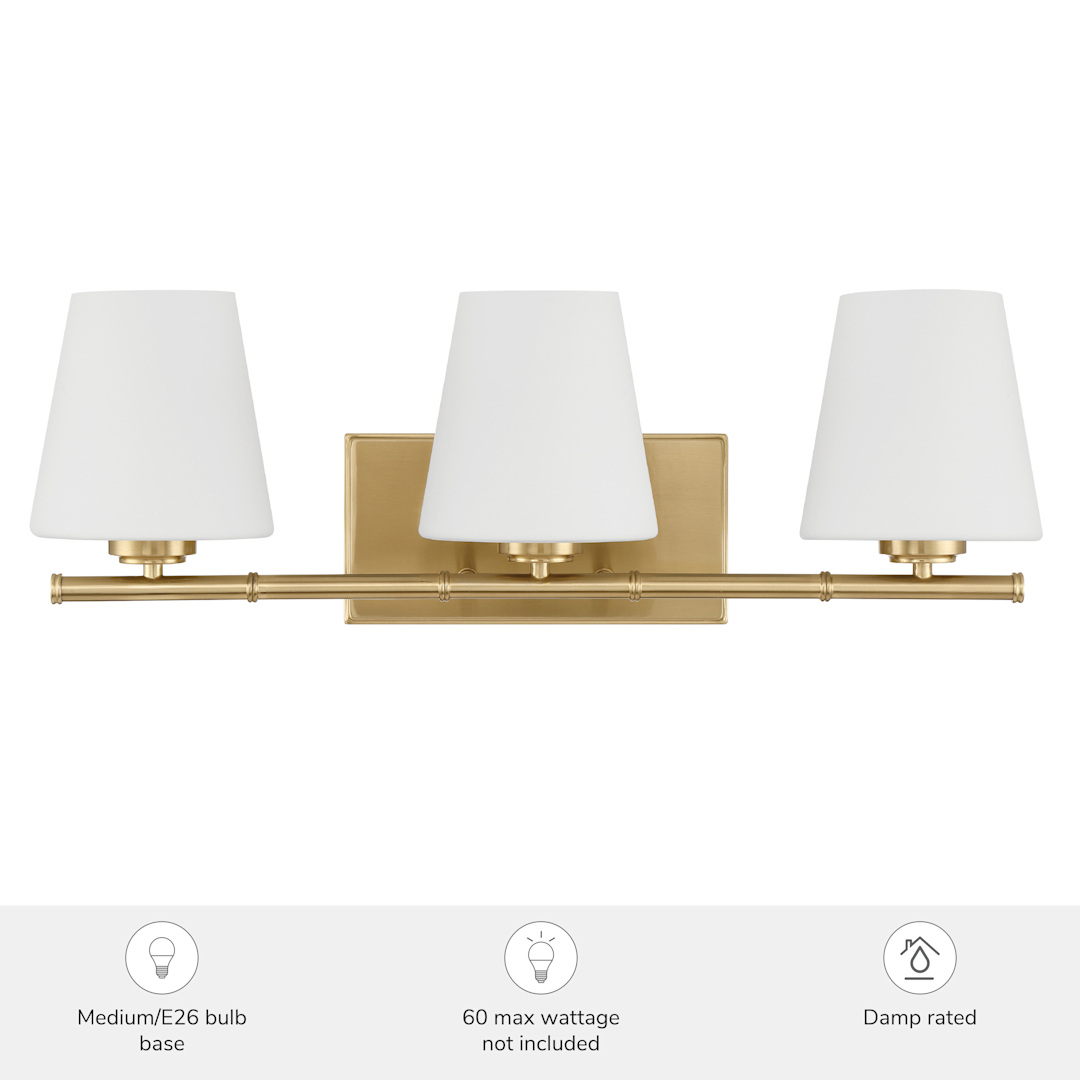 Hunter Fauna Grove 3 Light Medium 25 Inch Vanity