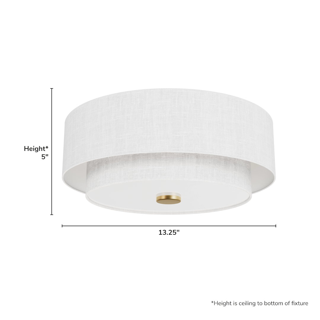 Brookside Jasmine Roth 2 Light Medium 13 Inch Flush