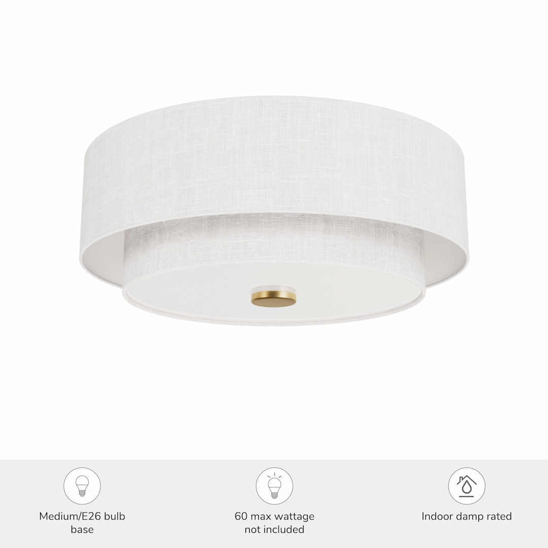 Brookside Jasmine Roth 2 Light Medium 13 Inch Flush